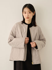 ファーキルトリバーシブルZIPブルゾン