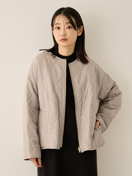 ファーキルトリバーシブルZIPブルゾン