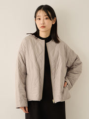 ファーキルトリバーシブルZIPブルゾン