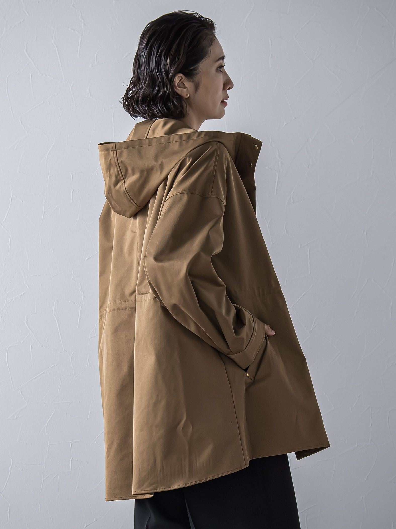 【大きいサイズ】”シルエットの変化が楽しめる”ストレッチマウンテンパーカー