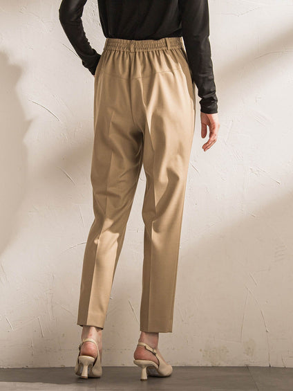 【WEB限定】美シルエット裏起毛ストレッチパンツ≪13号あり/毛玉防止≫