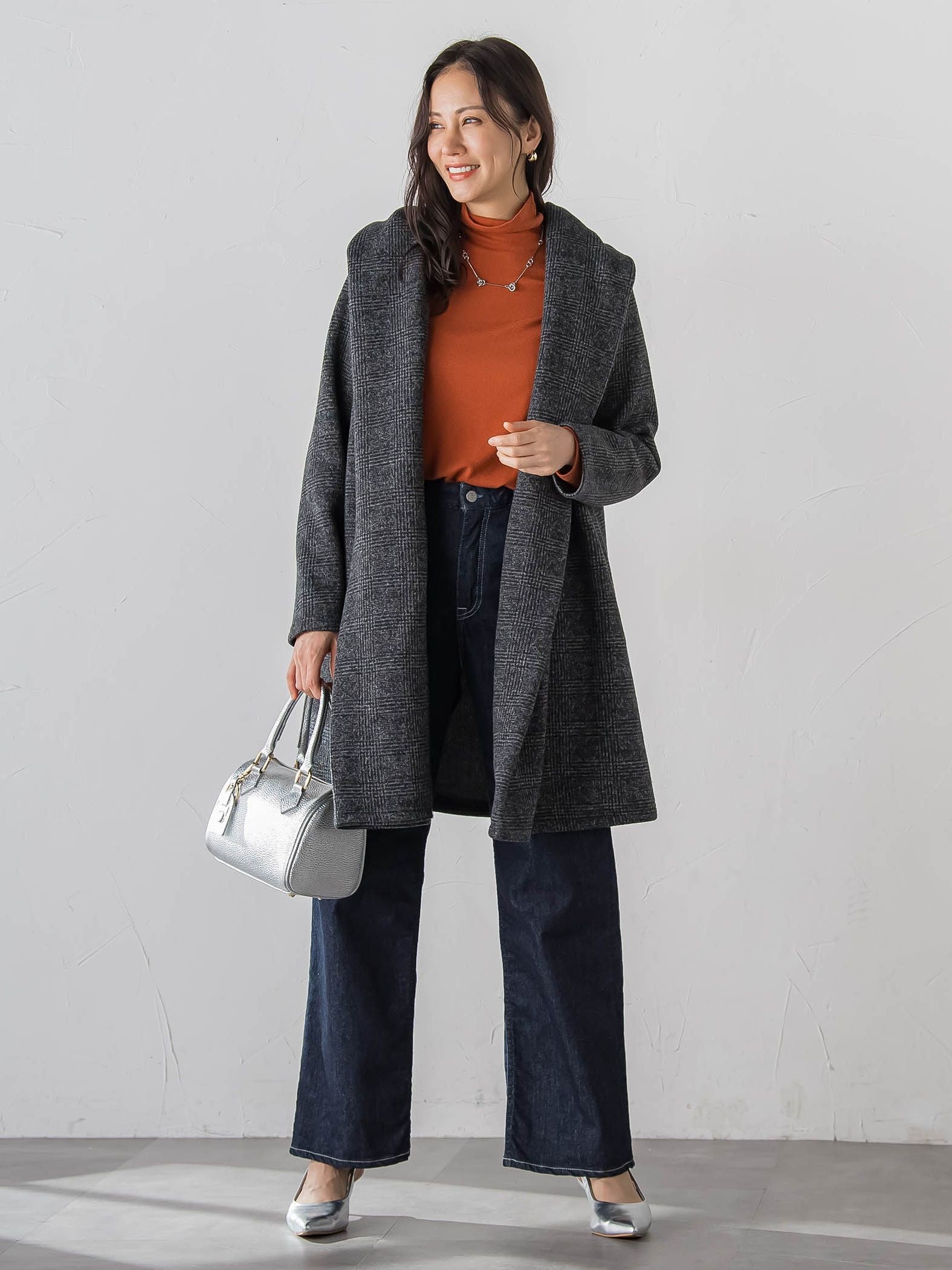 【WEB限定】【Skinea】≪着るスキンケア≫タートルネックカットソー