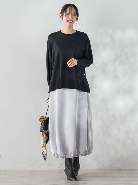 PLUM ROYAL SATINスカート≪手洗い可能≫