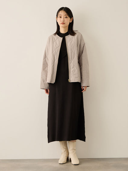 ファーキルトリバーシブルZIPブルゾン