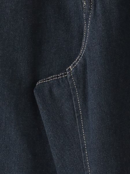【WEB限定】デニムカーブパンツ≪洗濯機で洗える≫