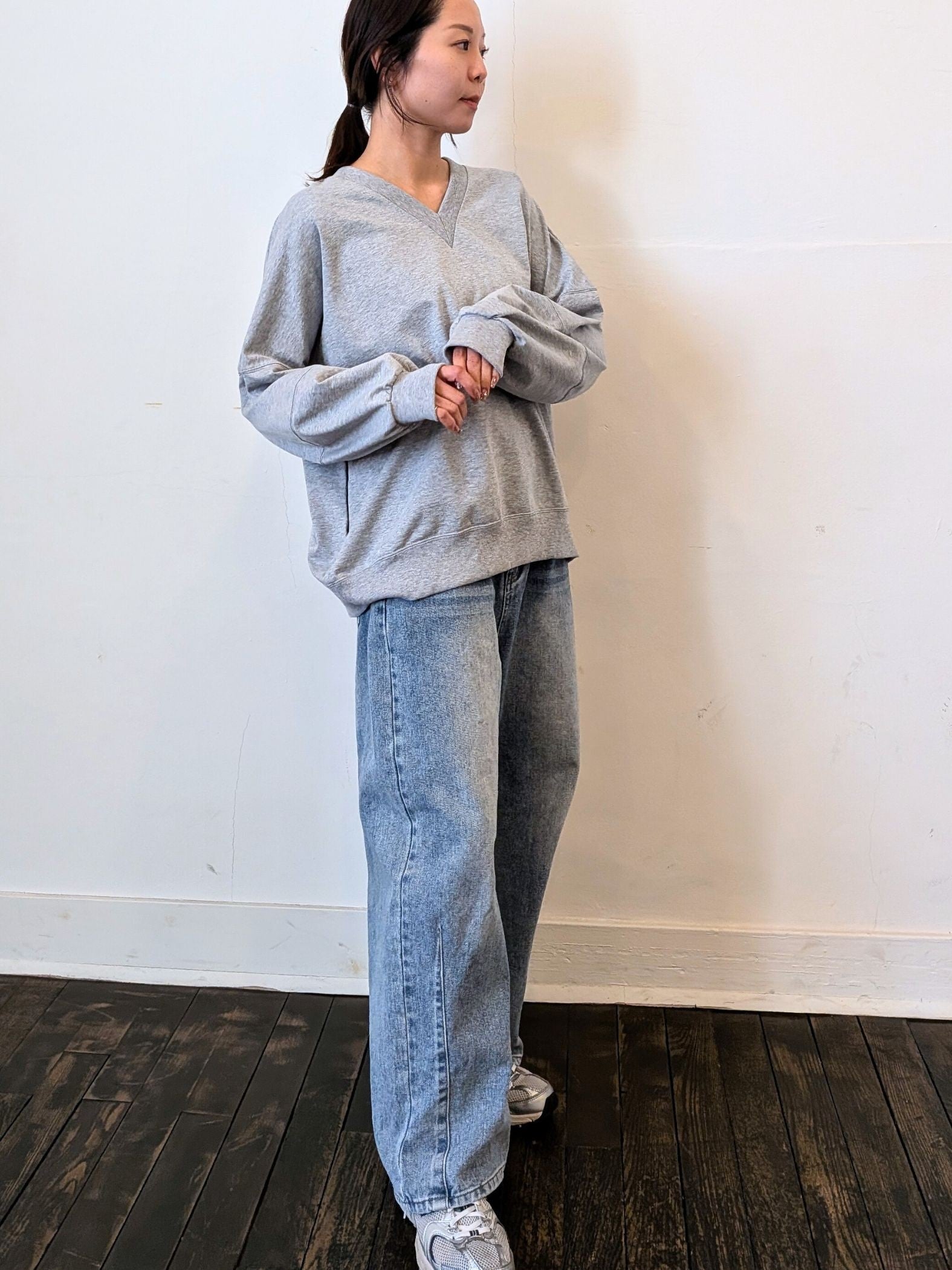 《予約販売》前後2WAY　cocoon sleeve tops 【日本製】