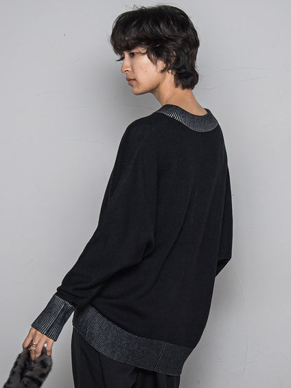 今日の気分で着回せるリバーシブルニット≪手洗い可能≫