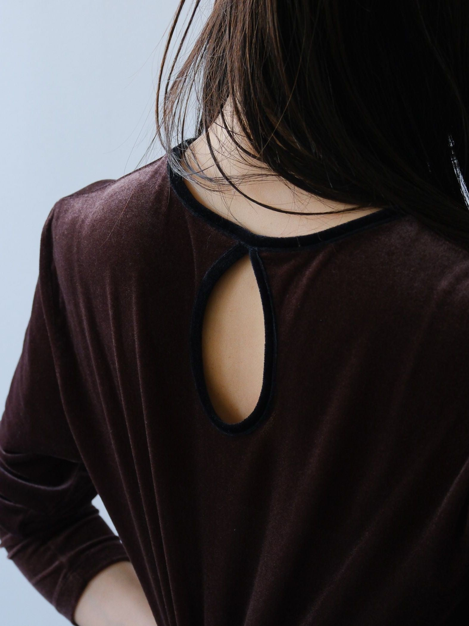 【日本製】Sheer velour ringer t　