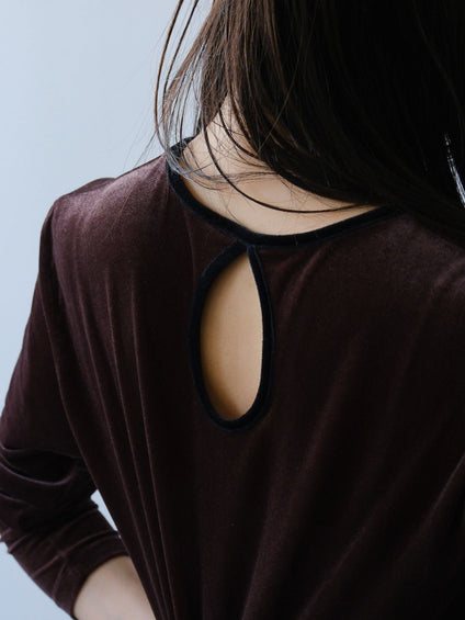 【日本製】Sheer velour ringer t　