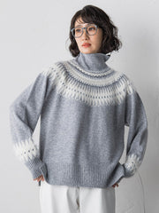 フェアアイル柄ニット