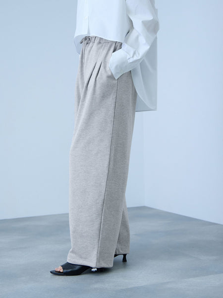 【着回し抜群】裏毛2タックパンツ