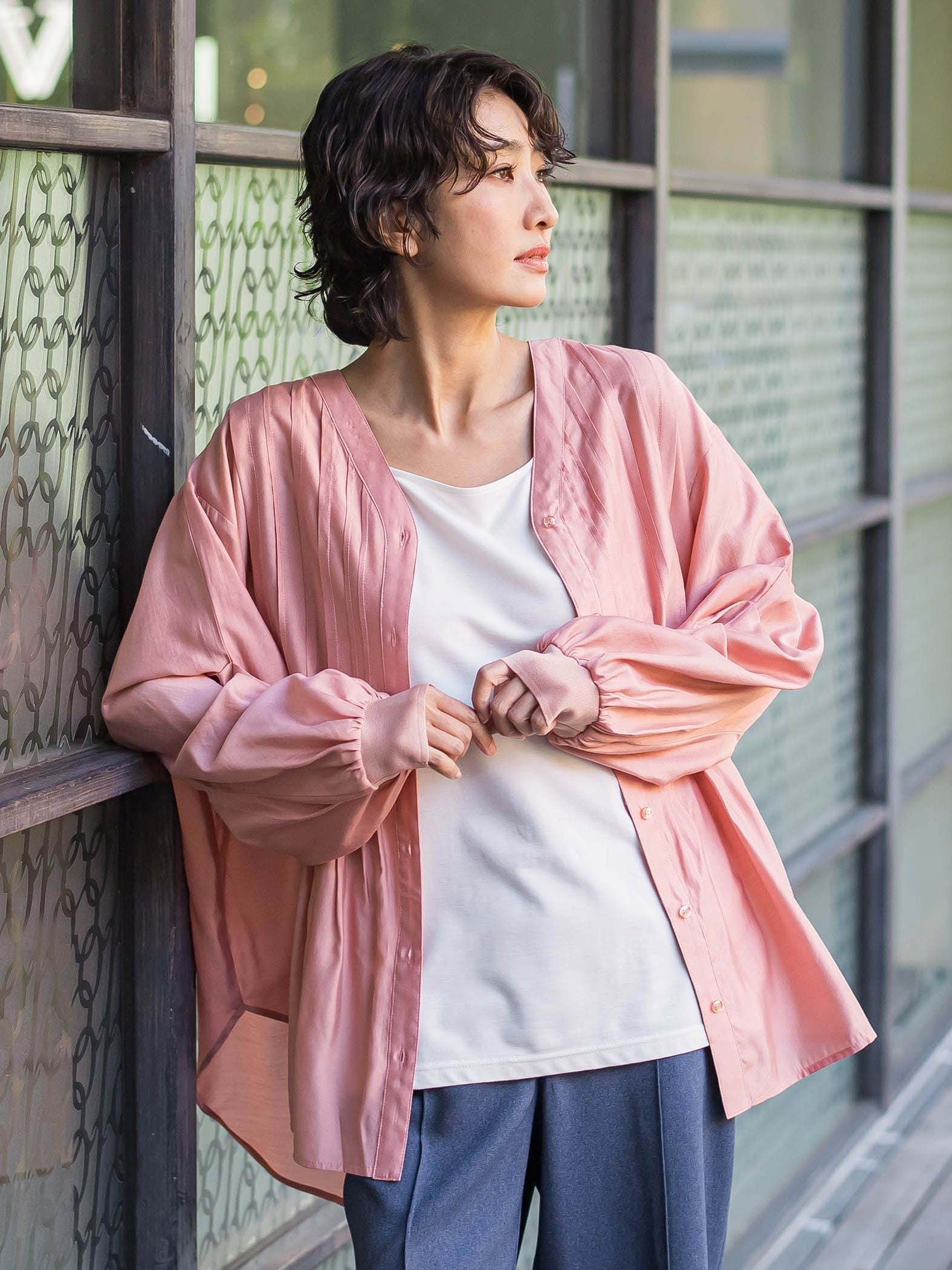 【WEB限定】シルキーローンブラウス