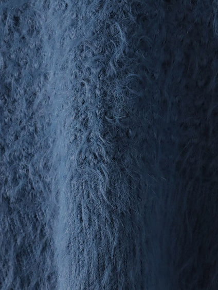 【大きいサイズ】透かしフェザーニットジレ