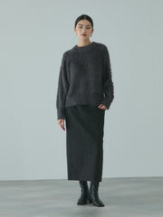 カーブヘムシャギーニットプルオーバー≪手洗い可能≫