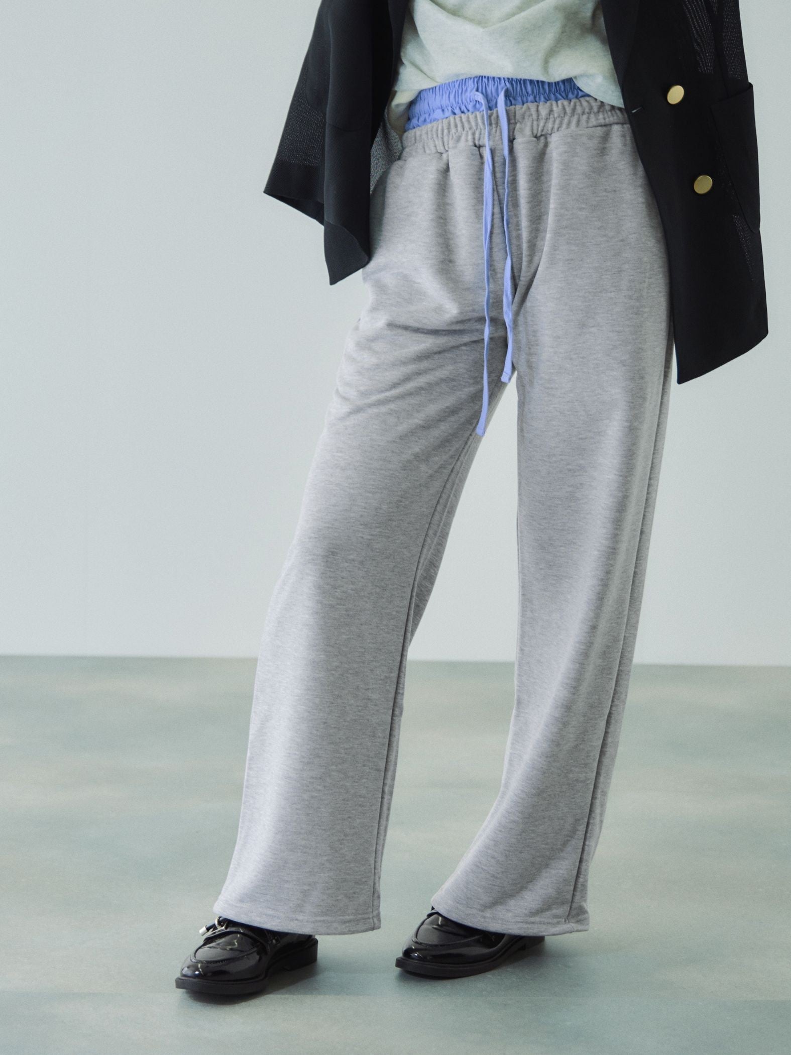 配色ドッキングスウェットパンツ≪セットアップ対応/手洗い可能≫