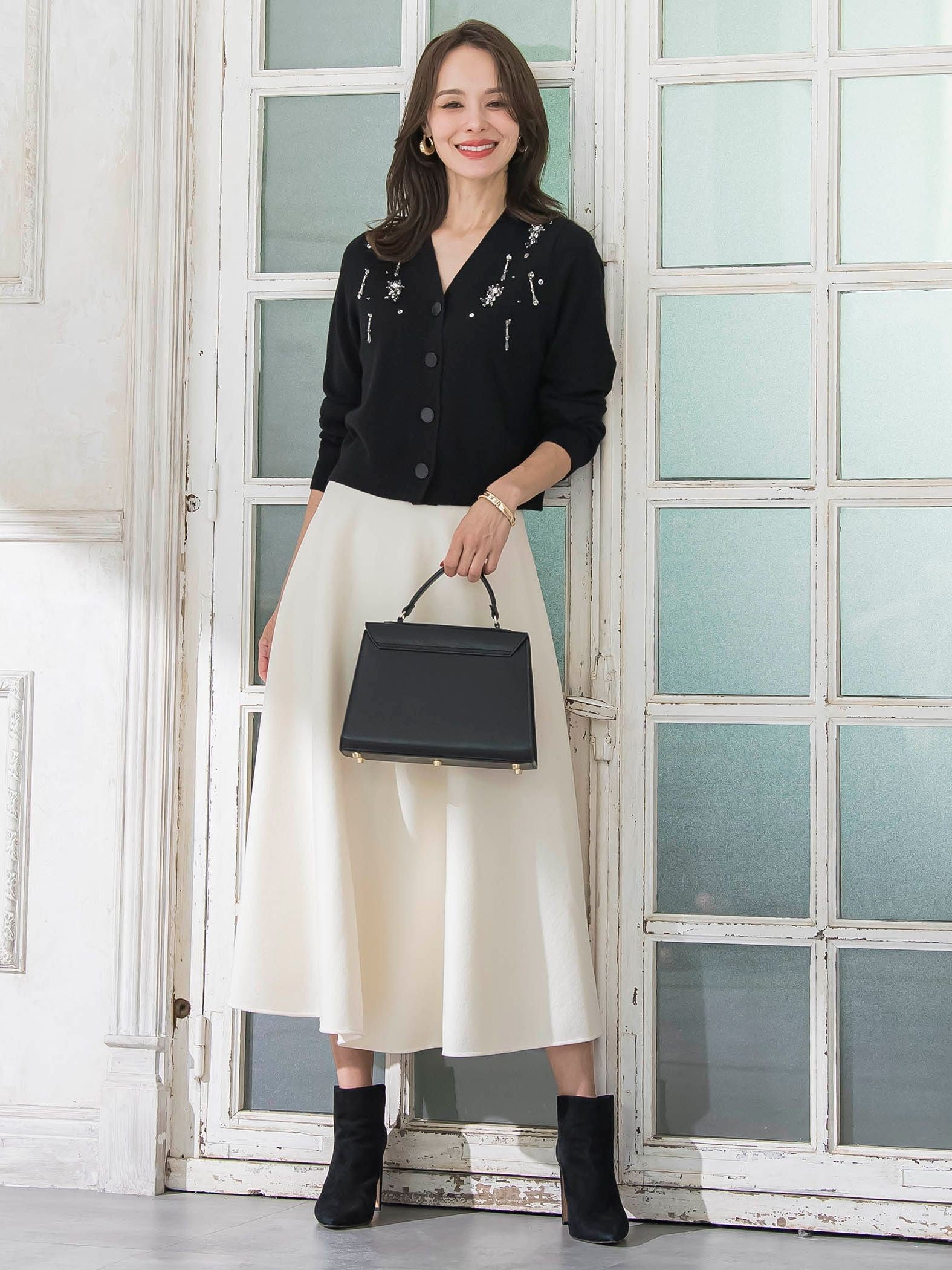 メルトンサーキュラースカート