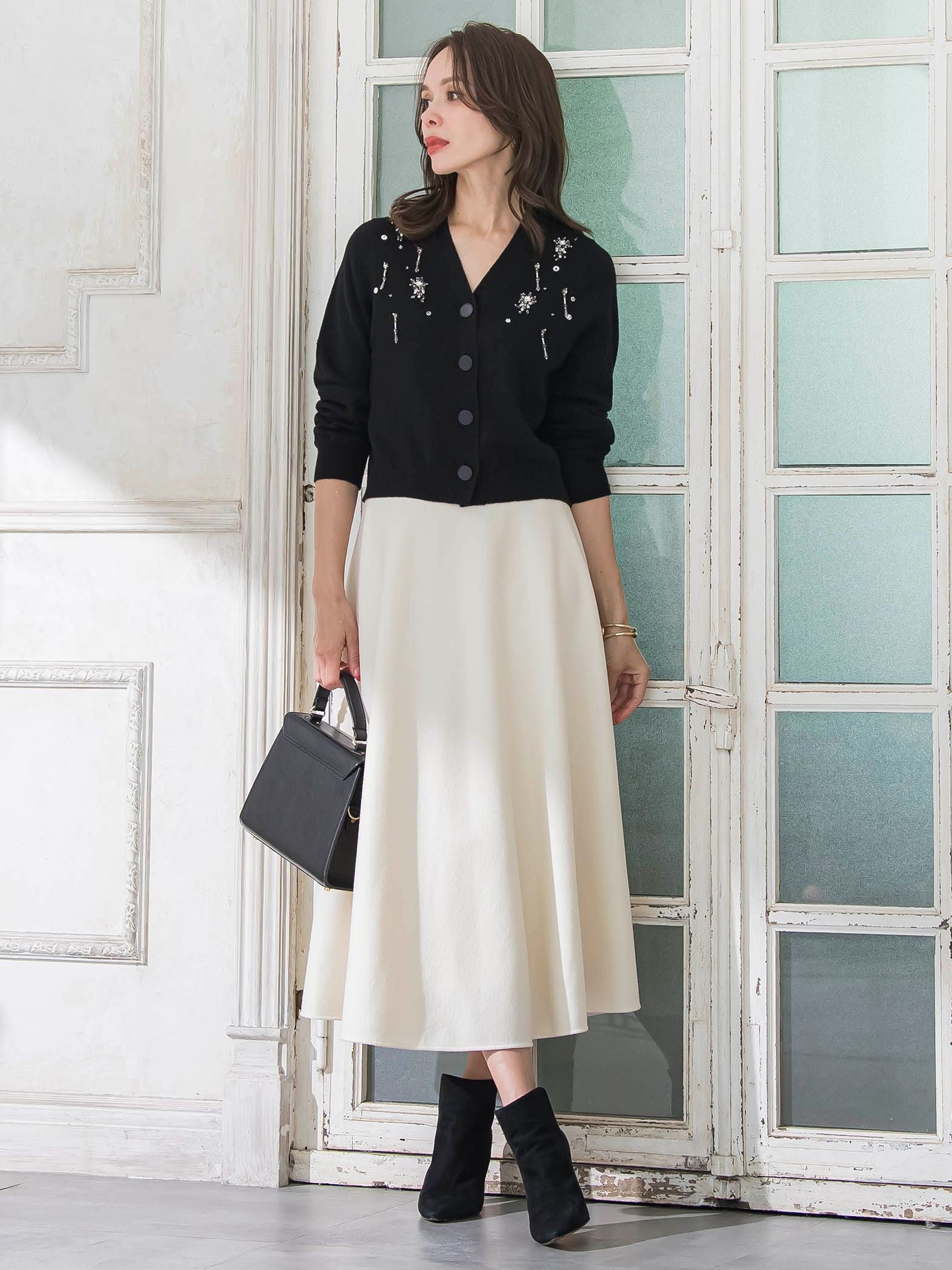 メルトンサーキュラースカート