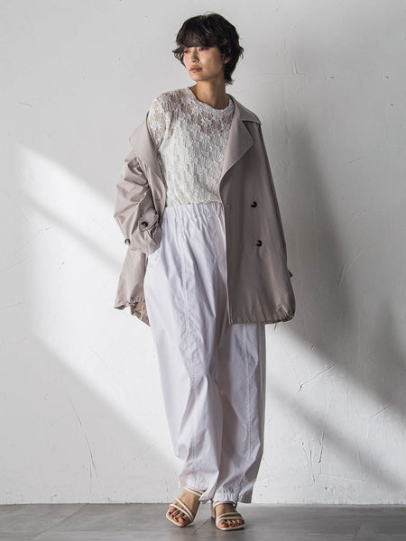 撥水オーバーミドルトレンチコート≪手洗い可能≫