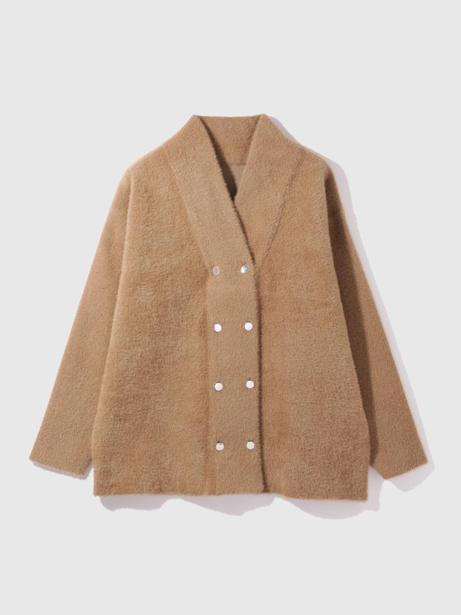 フェレットタッチWニットジャケット≪手洗い可能≫