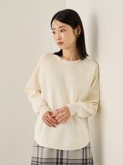 エアリーグリッターラウンドヘムニット≪手洗い可能≫