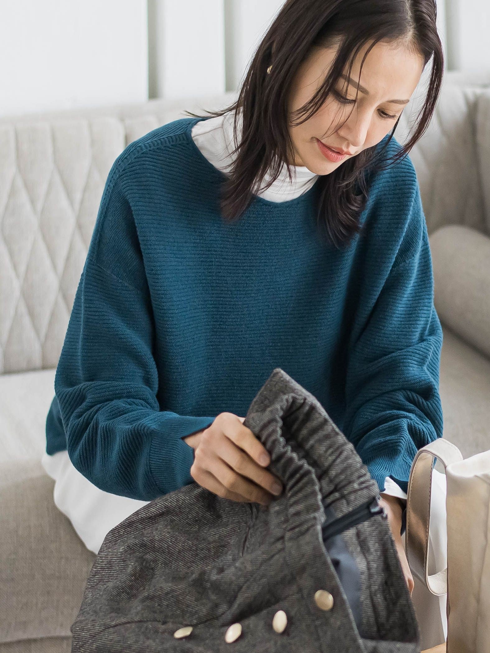 ホールガーメントガーターニット≪WEB限定11号/洗える≫