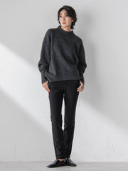 【WEB限定】”毎日頼れる”ゆったりモックネックニット