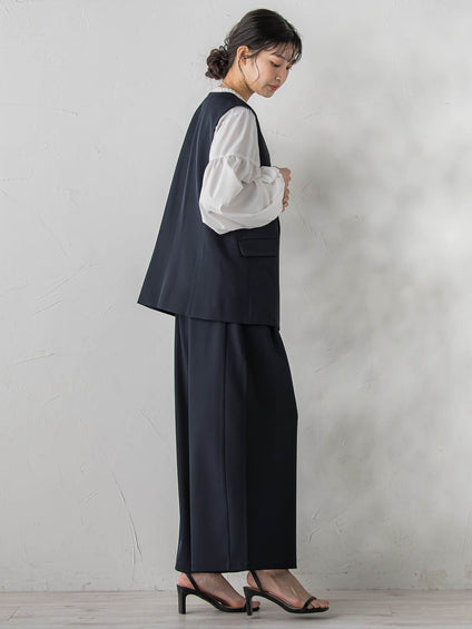 ストレッチツイルジレ≪手洗い可能≫