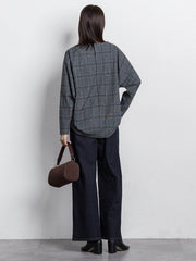 両面起毛ドロップショルダーブラウス≪洗える/セットアップ対応≫