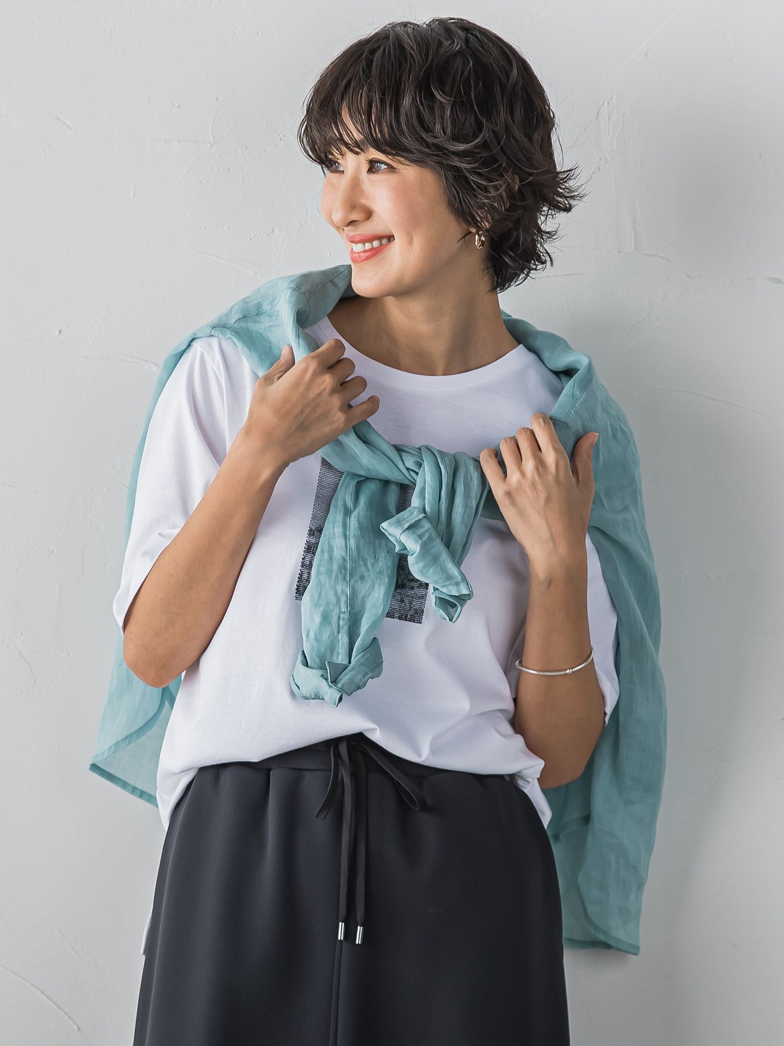 【大きいサイズ】刺繍Tシャツ