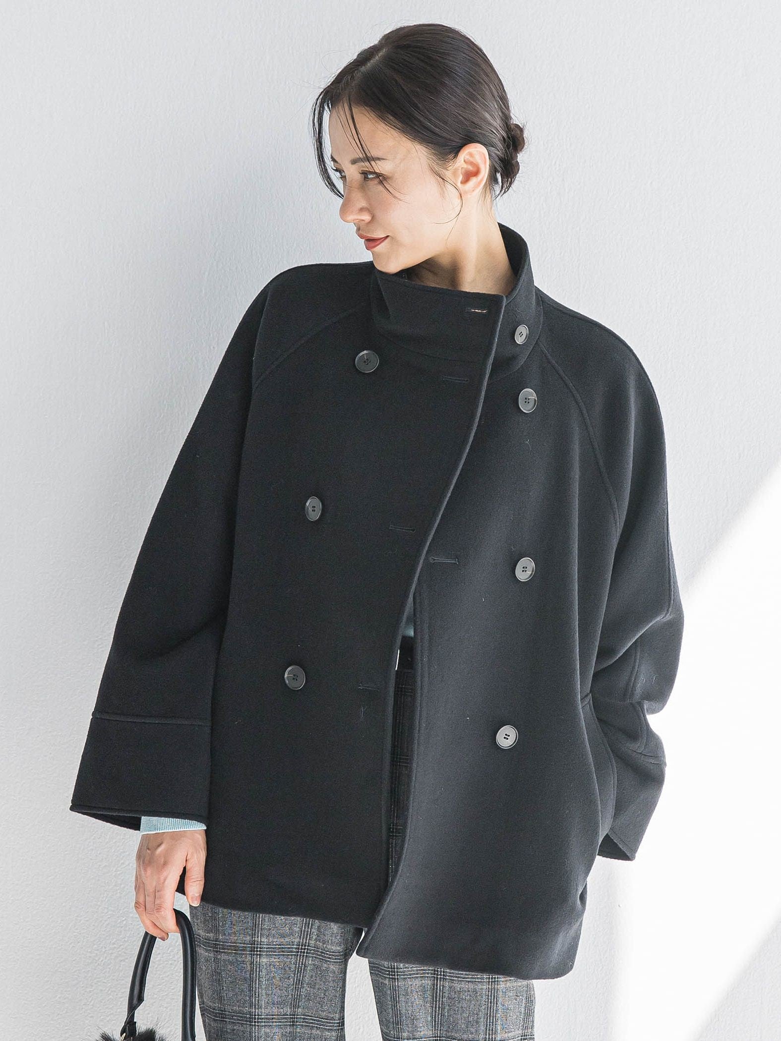 プレミアムウールカシミヤショートコート