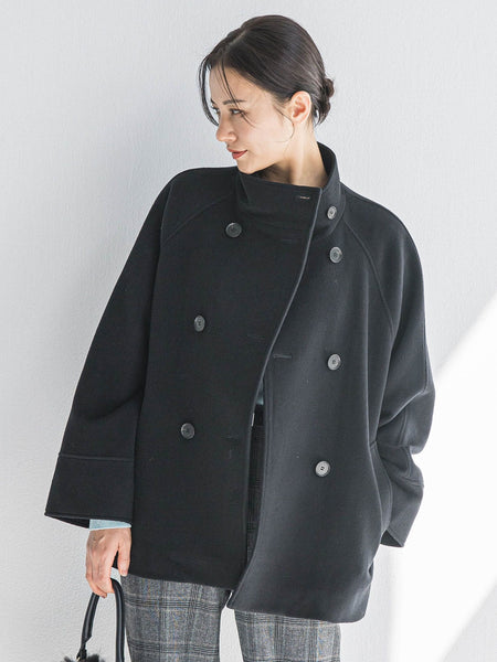プレミアムウールカシミヤショートコート