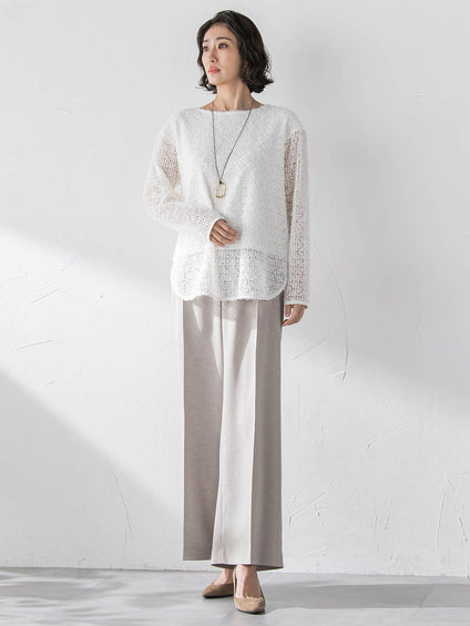 リネンライクオックスパンツ