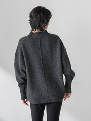 【WEB限定】”毎日頼れる”ゆったりモックネックニット