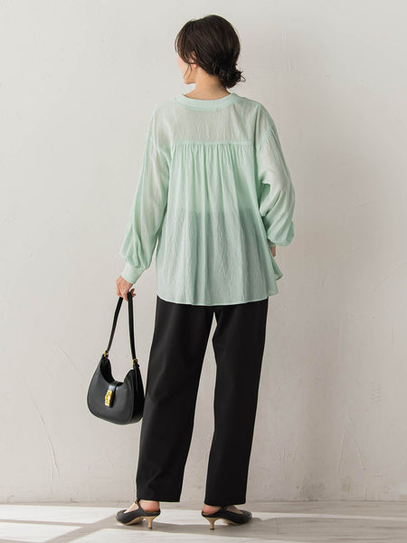 TR強撚気流染めカーディガン