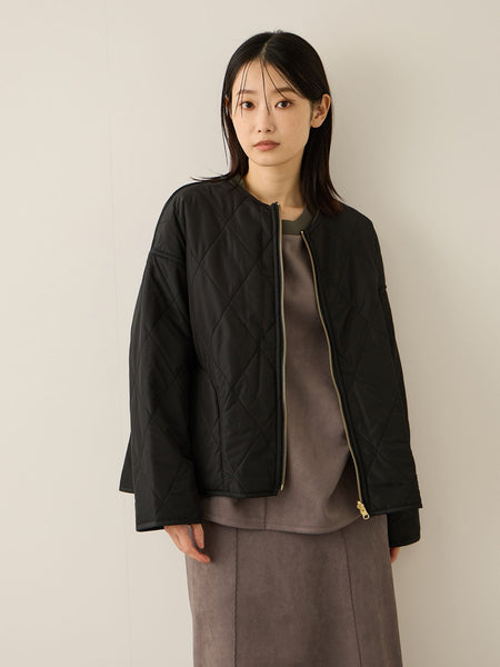 ファーキルトリバーシブルZIPブルゾン