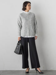 ネックフリルブラウス