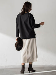 【WEB限定】裏毛布クルーネックプルオーバー≪毛玉防止・ストレッチ≫