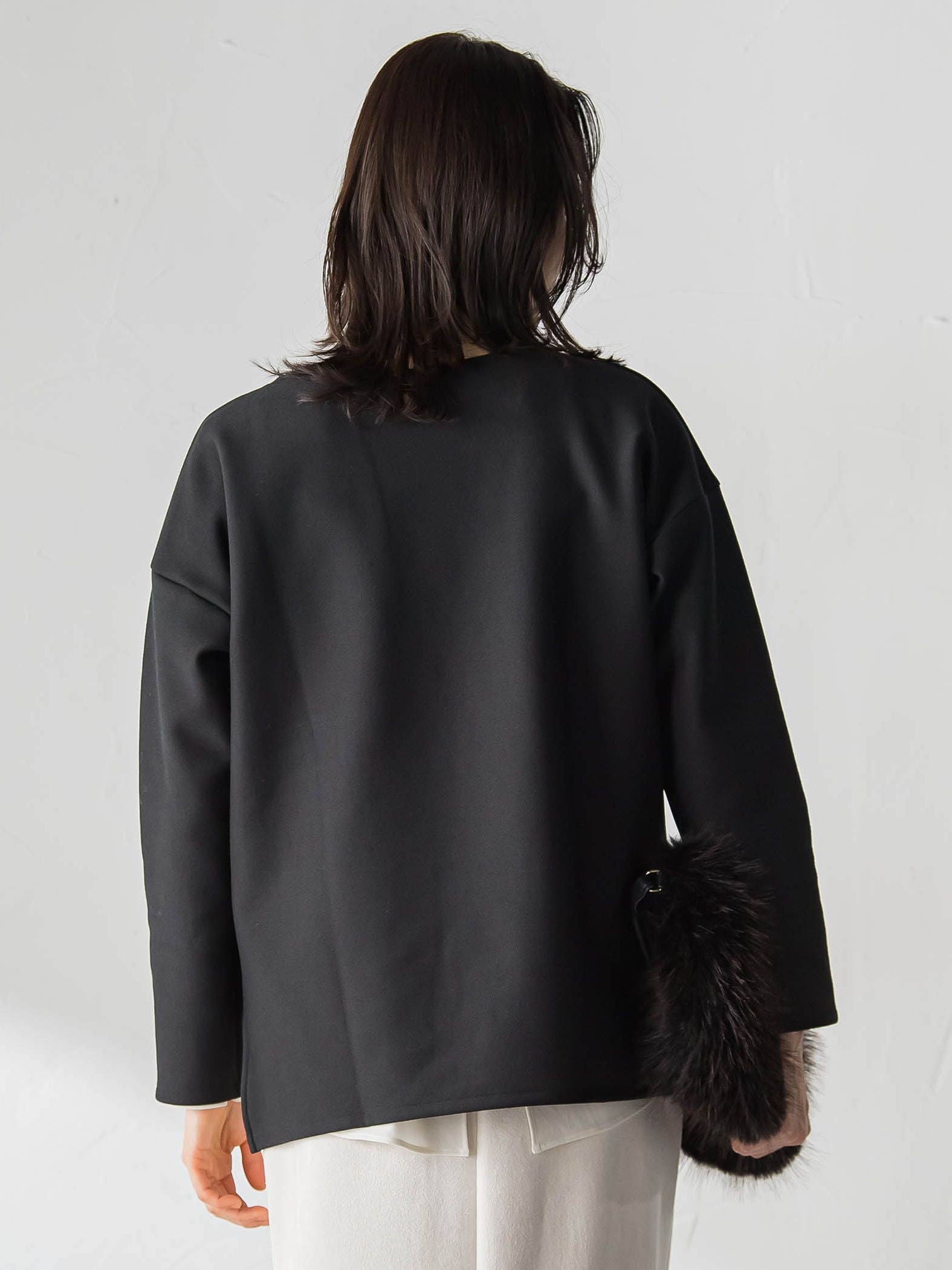 【WEB限定】裏毛布クルーネックプルオーバー≪毛玉防止・ストレッチ≫