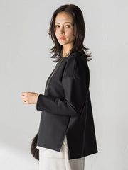 【WEB限定】裏毛布クルーネックプルオーバー≪毛玉防止・ストレッチ≫