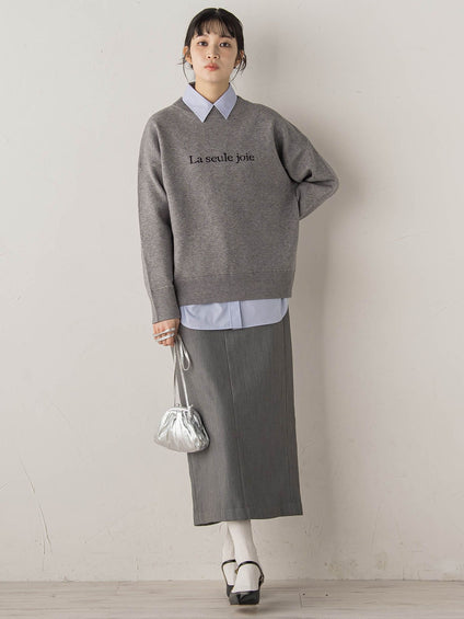 裏起毛タイトスカート≪手洗い可能≫