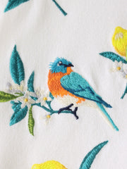 レモン刺繍ニットカーディガン