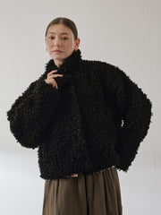 プードルフェイクファーブルゾン