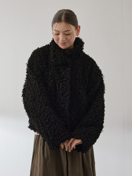 プードルフェイクファーブルゾン