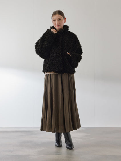 プードルフェイクファーブルゾン