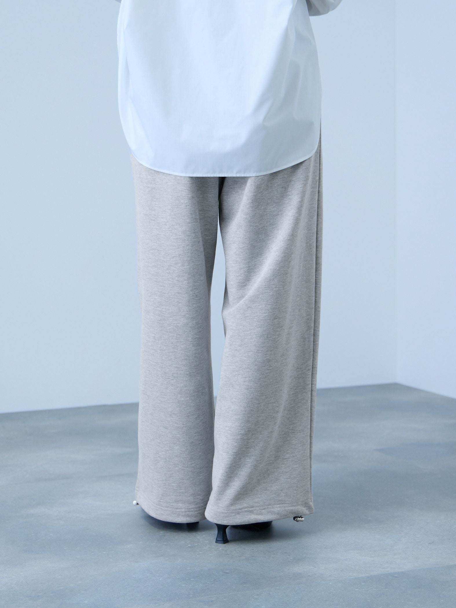 【着回し抜群】裏毛2タックパンツ