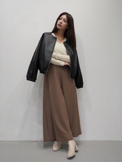 One Tuck Wide Pants≪手洗い可能≫