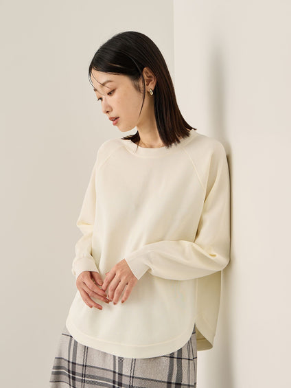 エアリーグリッターラウンドヘムニット≪手洗い可能≫