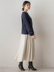 【WEB限定カラーあり】ラメボトルネックプルオーバー≪手洗い可能≫