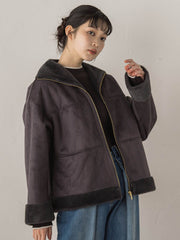 【WEB限定】フェイクムートンファーコート