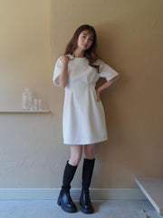 Back Ribbon shaggy One-Piece≪手洗い可能≫